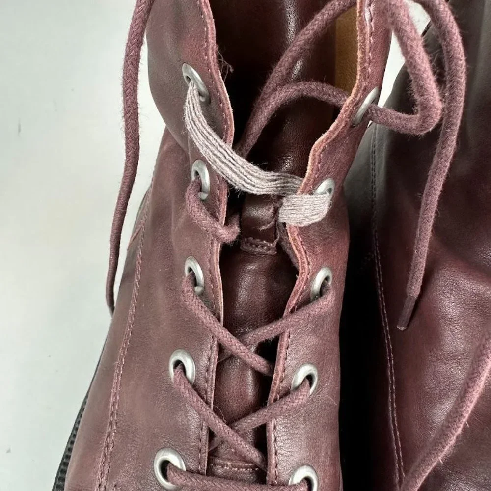Madewell The Rayna Lace-Up Boot in Leather in Brown - Picture 5 of 9